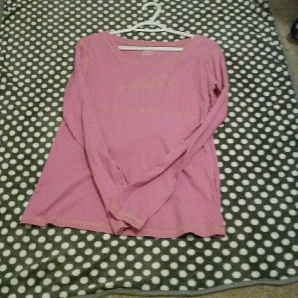 Pink long sleeve shirt